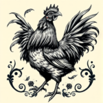 Gothic Chicken Tattoo