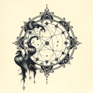 Gothic Constellation Tattoo