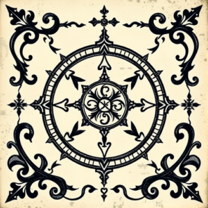 Gothic Coordinates Tattoo