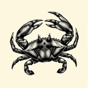 Gothic Crab Tattoo