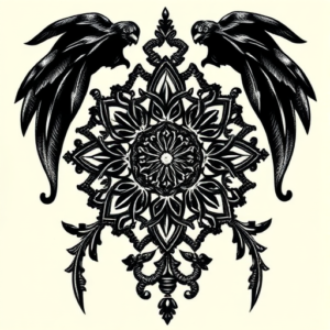 Gothic Crochet Tattoo