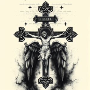 Gothic Crucifix Tattoo