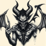 Gothic Demon Tattoo