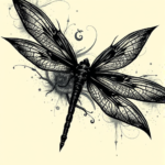 Gothic Dragonfly Tattoo