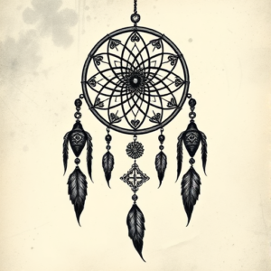Gothic Dreamcatcher Tattoo