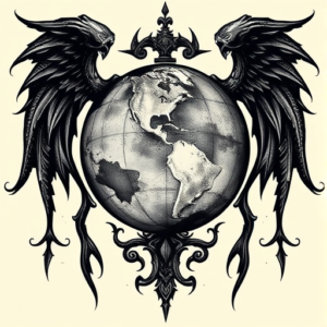 Gothic Earth Tattoo