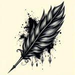 Gothic Feather Tattoo