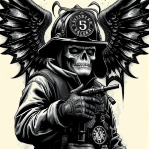 Gothic Firefighter Tattoo