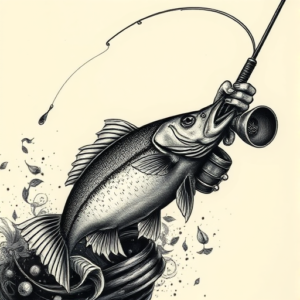 Gothic Fishing Tattoo