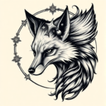 Gothic Fox Tattoo