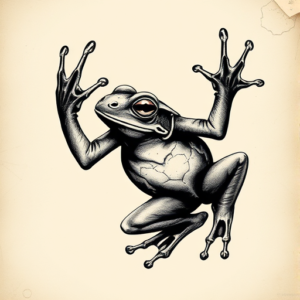 Gothic Frog Tattoo
