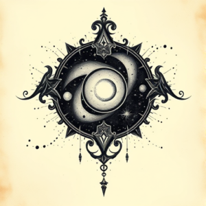 Gothic Galaxy Tattoo