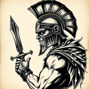 Gothic Gladiator Tattoo