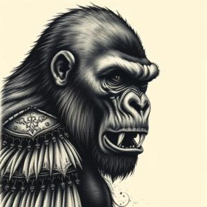 Gothic Gorilla Tattoo