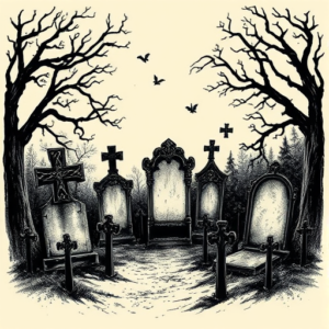 Gothic Graveyard Tattoo