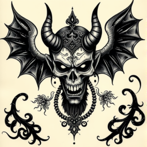 Gothic Hannya Tattoo