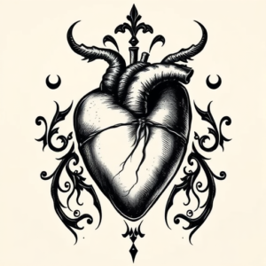 Gothic Heart Tattoo