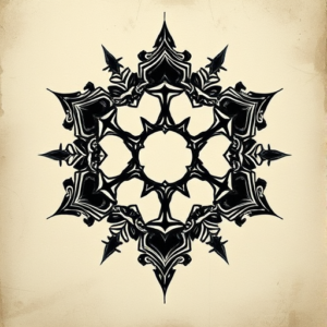 Gothic Hexagon Tattoo