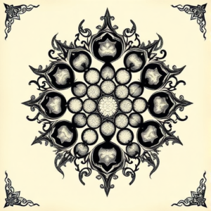 Gothic Honeycomb Tattoo