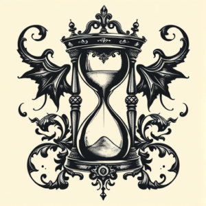 Gothic Hourglass Tattoo