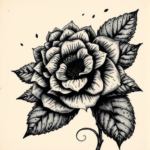 Gothic Hydrangea Tattoo