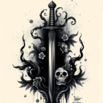 Gothic Katana Tattoo
