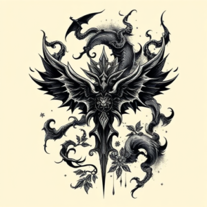 Gothic Kintsugi Tattoo