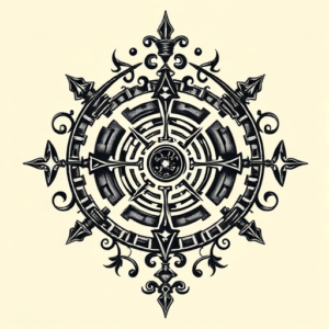 Gothic Labyrinth Tattoo