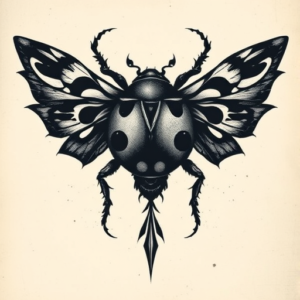 Gothic Ladybug Tattoo