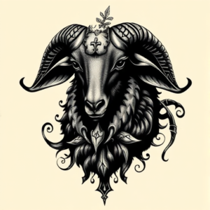 Gothic Lamb Tattoo