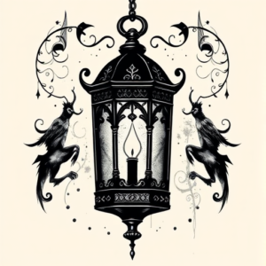 Gothic Lantern Tattoo