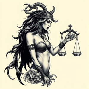 Gothic Libra Tattoo