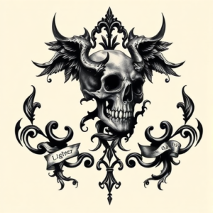 Gothic Lighter Tattoo