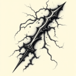 Gothic Lightning Tattoo