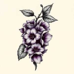 Gothic Lilac Tattoo