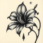Gothic Lily Tattoo