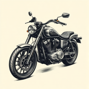 Gothic Motorcycle Tattoo