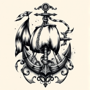 Gothic Nautical Tattoo