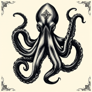 Gothic Octopus Tattoo