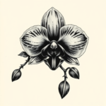 Gothic Orchid Tattoo