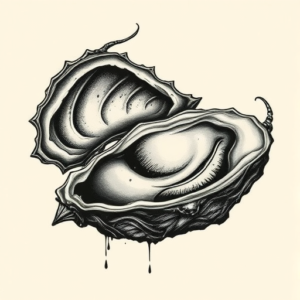 Gothic Oyster Tattoo