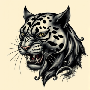 Gothic Panther Tattoo