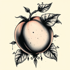 Gothic Peach Tattoo