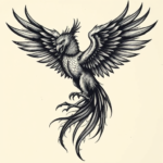 Gothic Phoenix Tattoo