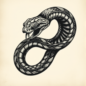 Gothic Rattlesnake Tattoo