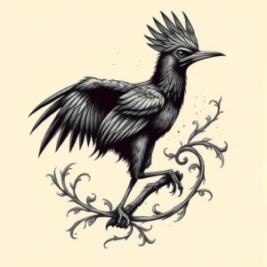 Gothic Roadrunner Tattoo
