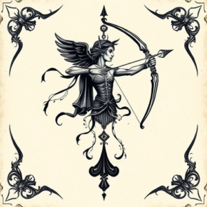 Gothic Sagittarius Tattoo