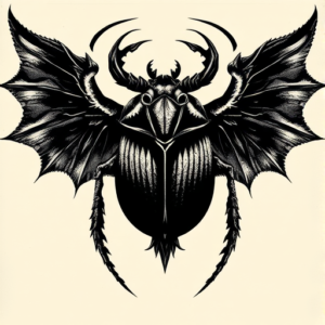 Gothic Scarab Tattoo