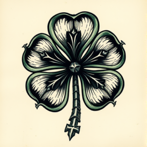 Gothic Shamrock Tattoo