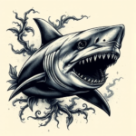 Gothic Shark Tattoo